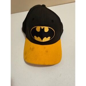 New Era 39THIRTY Batman DC Comics Baseball Cap Hat Black Yellow Logo